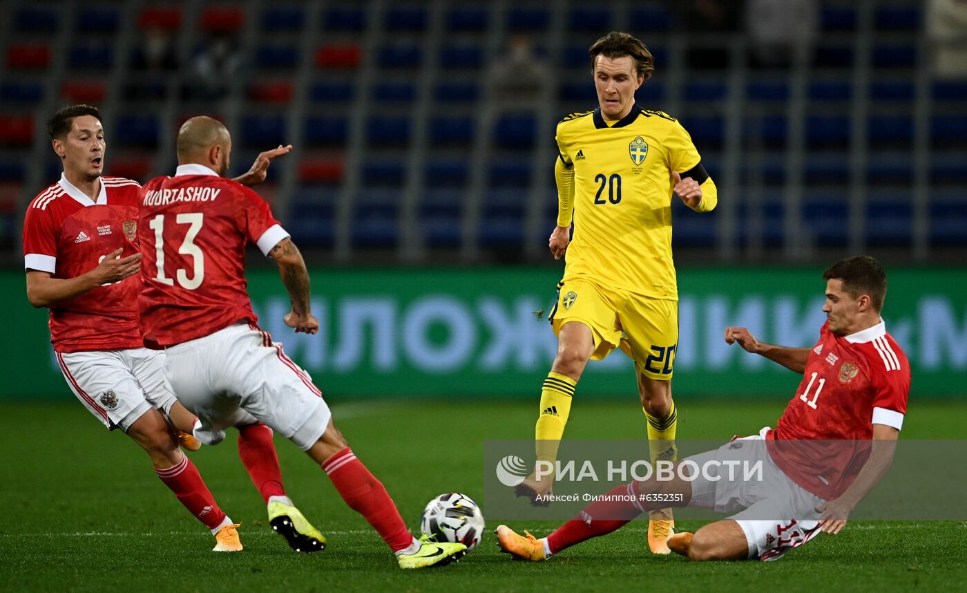 Футбол. Товарищеский матч. Россия - Швеция