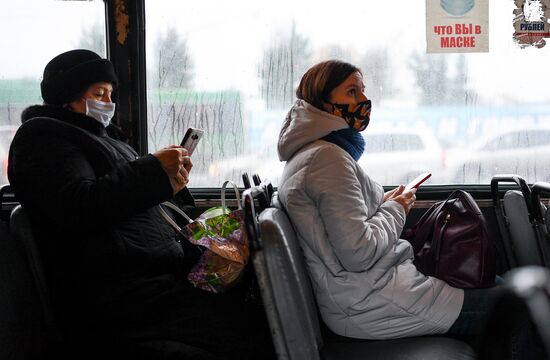 Проверка масочного режима в общественном транспорте Новосибирска