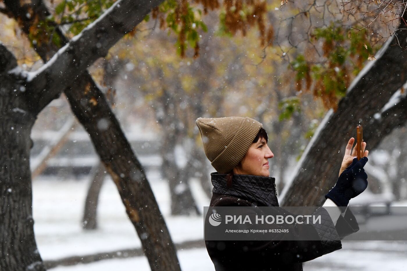 Снег в Новосибирске