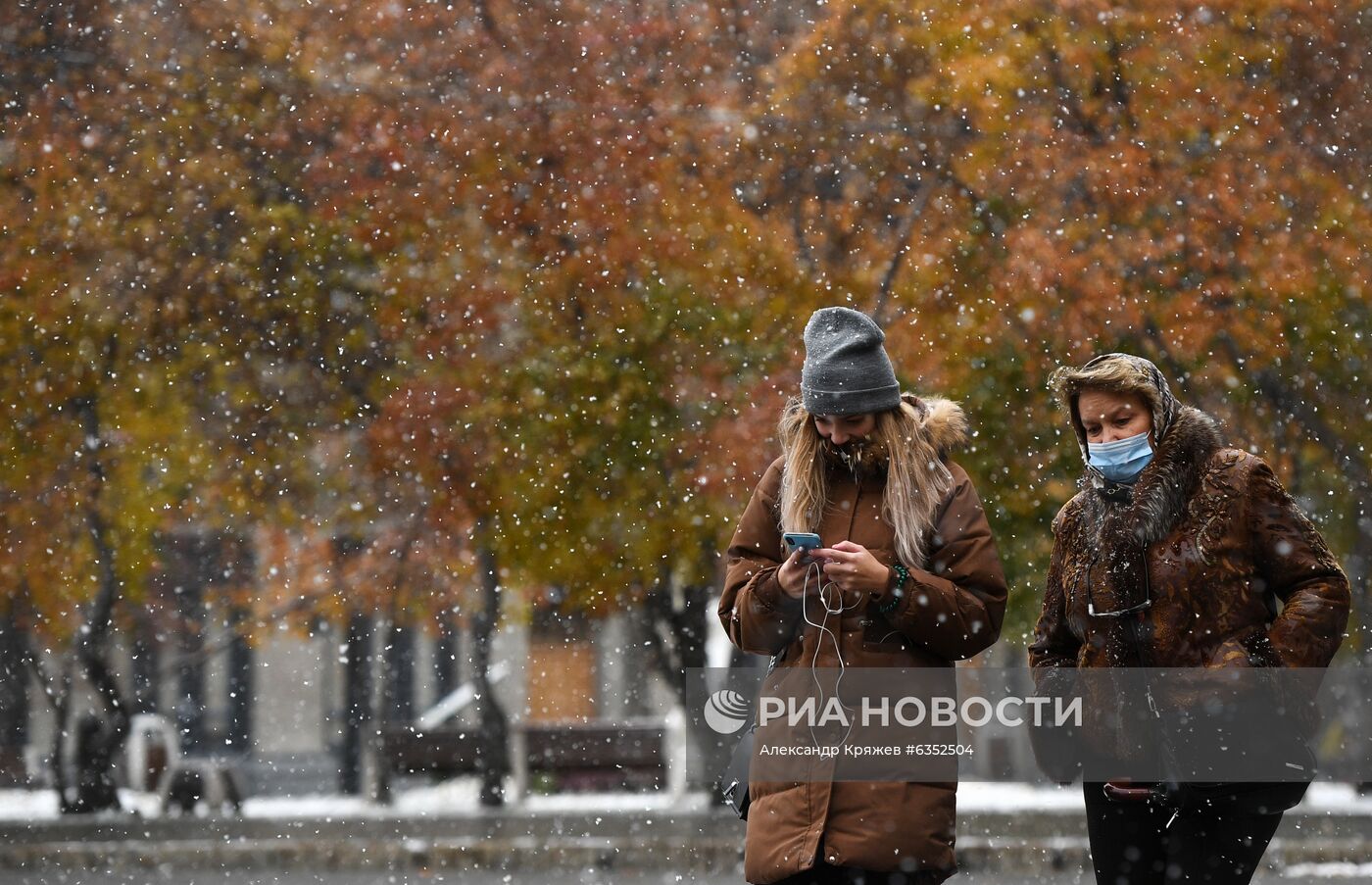 Снег в Новосибирске