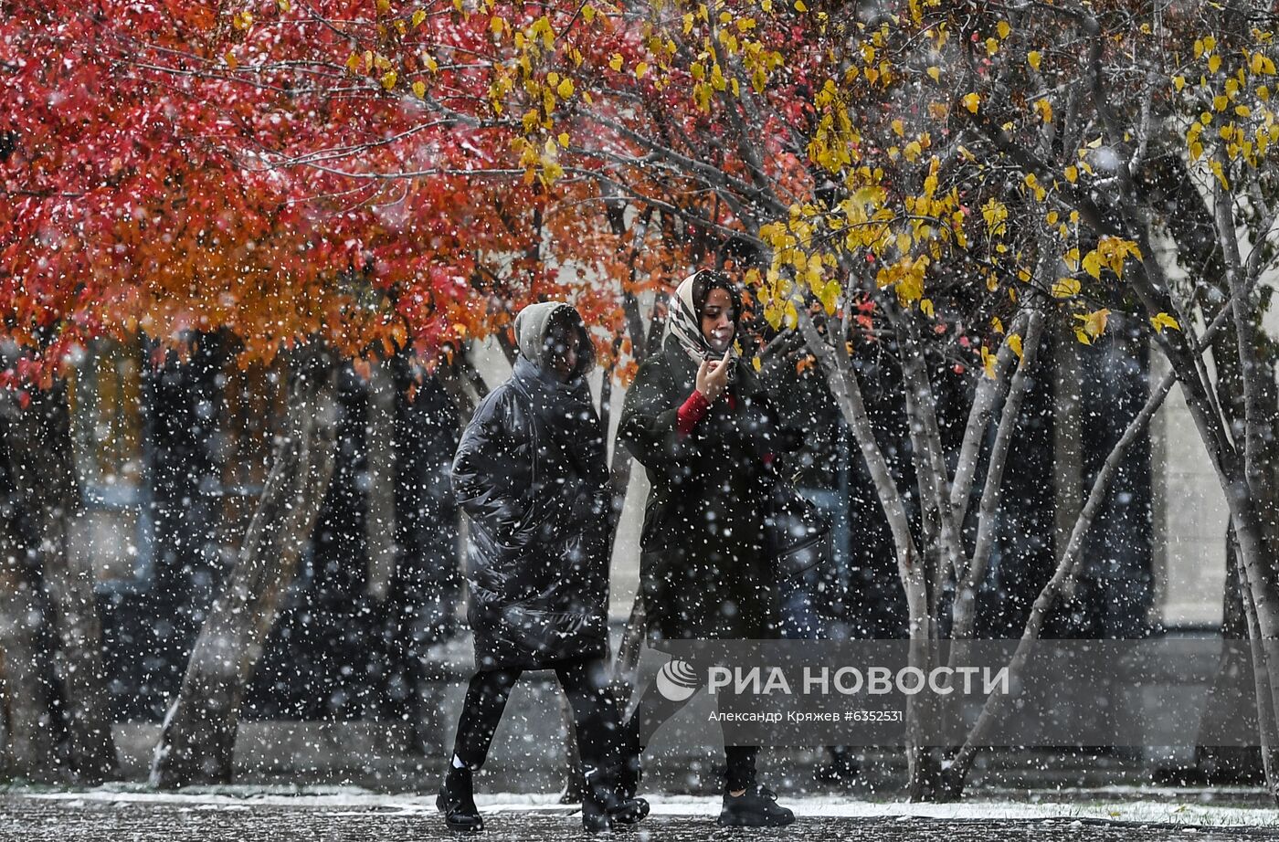 Снег в Новосибирске