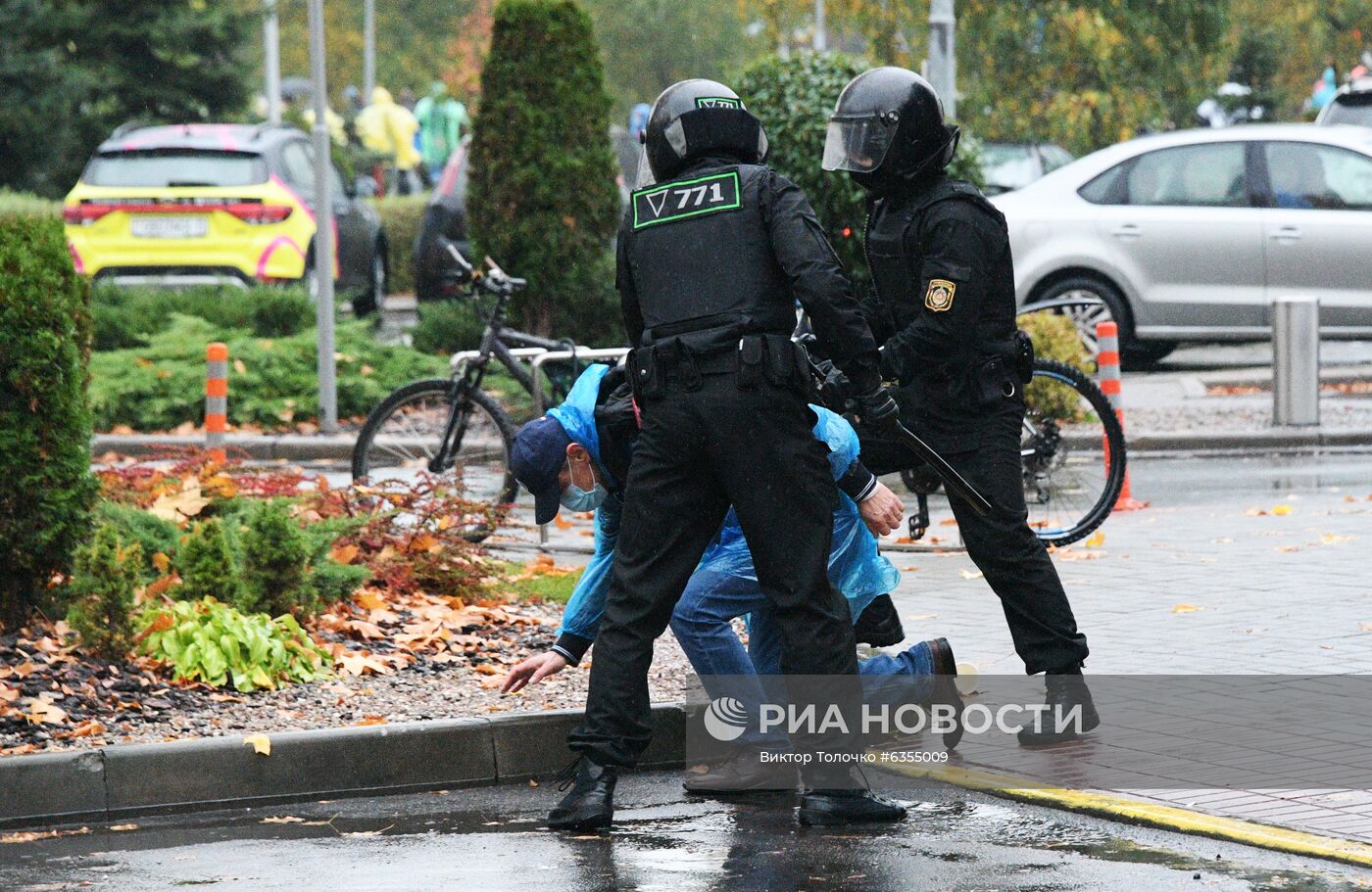 Несанкционированная акция протеста оппозиции в Минске