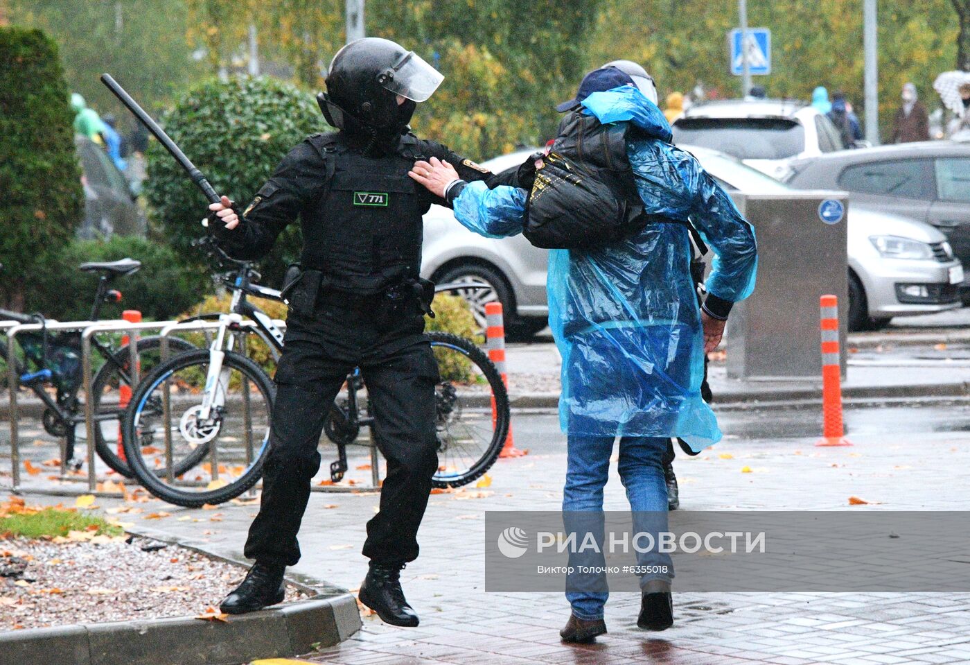 Несанкционированная акция протеста оппозиции в Минске