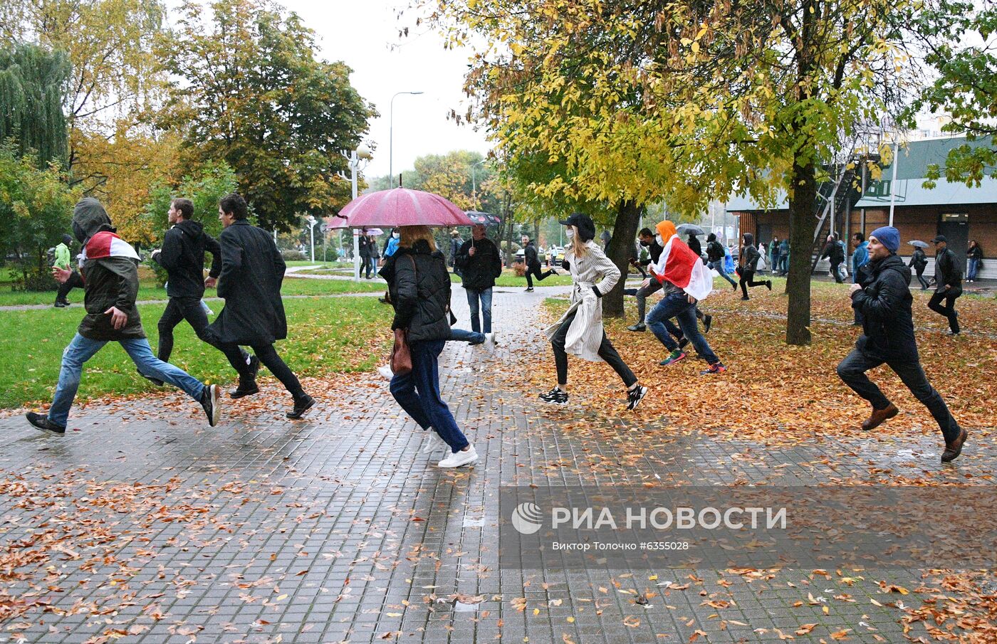 Несанкционированная акция протеста оппозиции в Минске