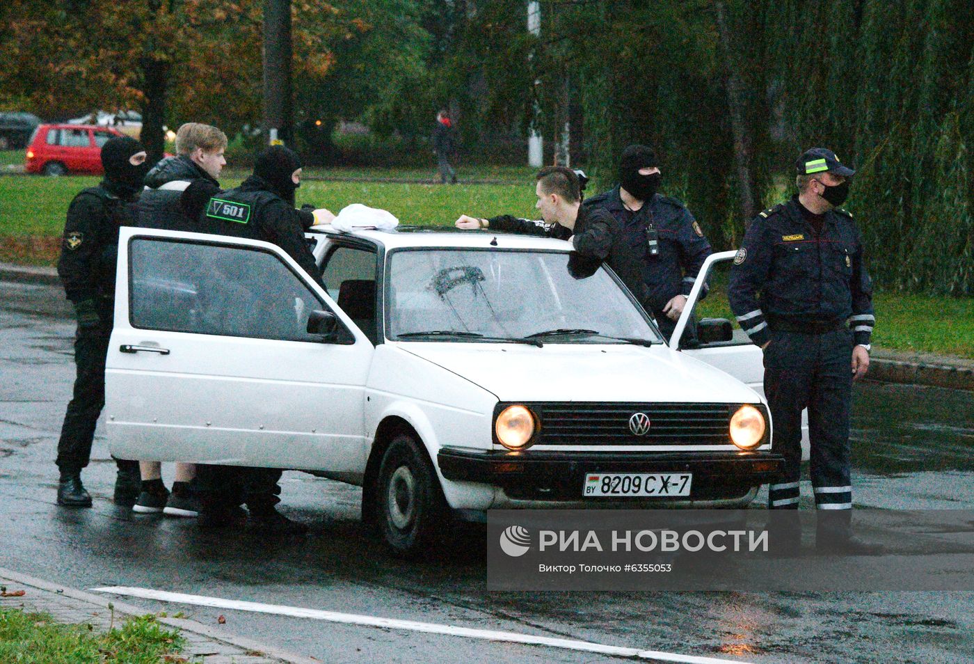 Несанкционированная акция протеста оппозиции в Минске
