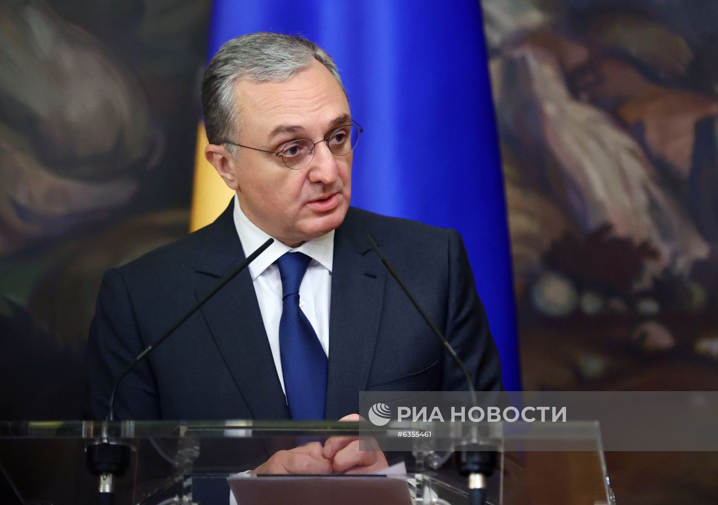 Встреча глав МИД РФ и Армении С. Лаврова и З. Мнацаканяна