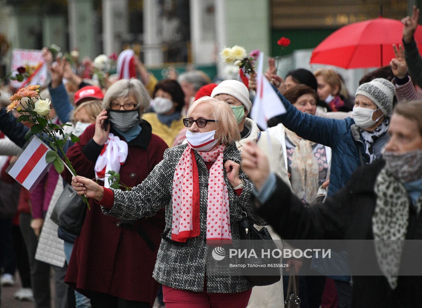 Акция протеста пенсионеров в Минске