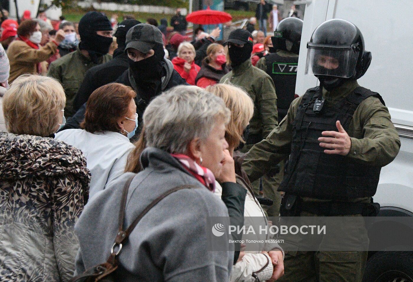 Акция протеста пенсионеров в Минске