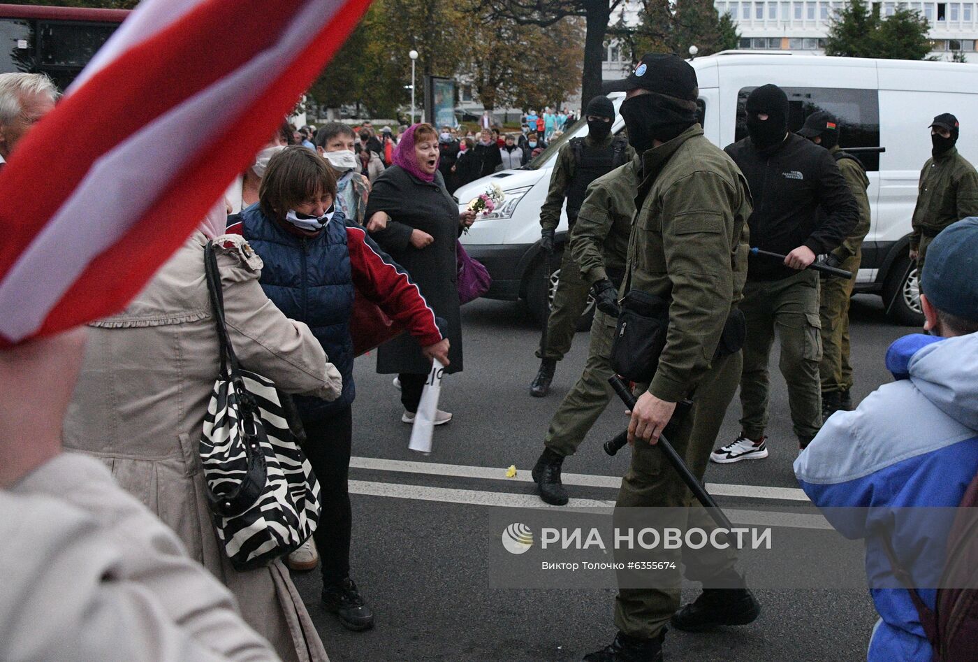 Акция протеста пенсионеров в Минске