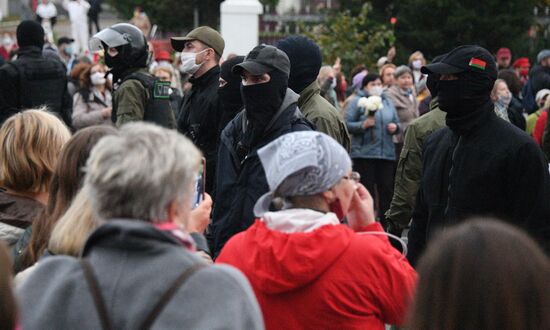 Акция протеста пенсионеров в Минске