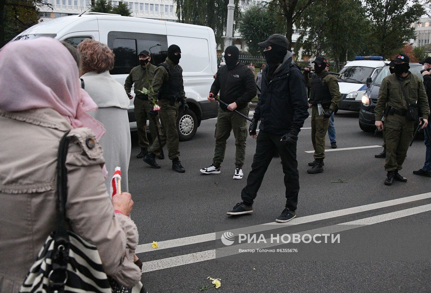 Акция протеста пенсионеров в Минске