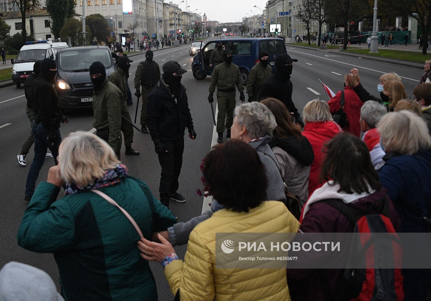 Акция протеста пенсионеров в Минске