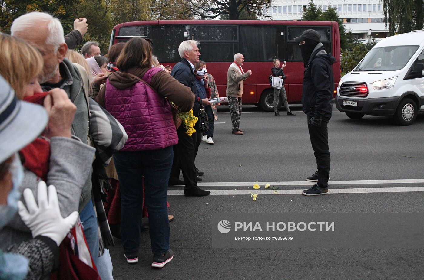 Акция протеста пенсионеров в Минске