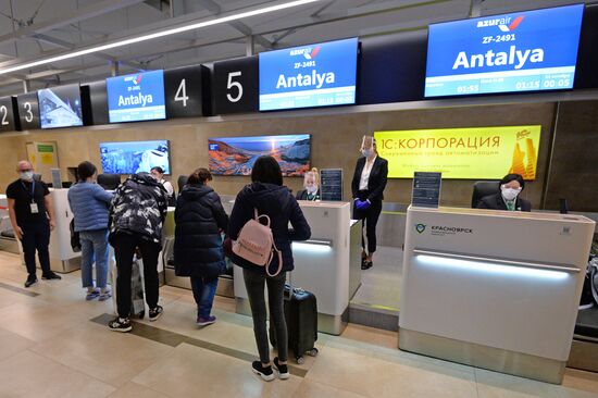 Возобновление международных перелетов в аэропорту Красноярска