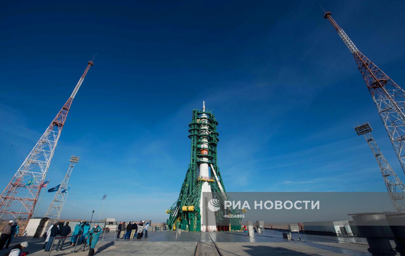 Запуск РН "Союз-2-1а" с кораблем "Союз МС-17" с космодрома Байконур 