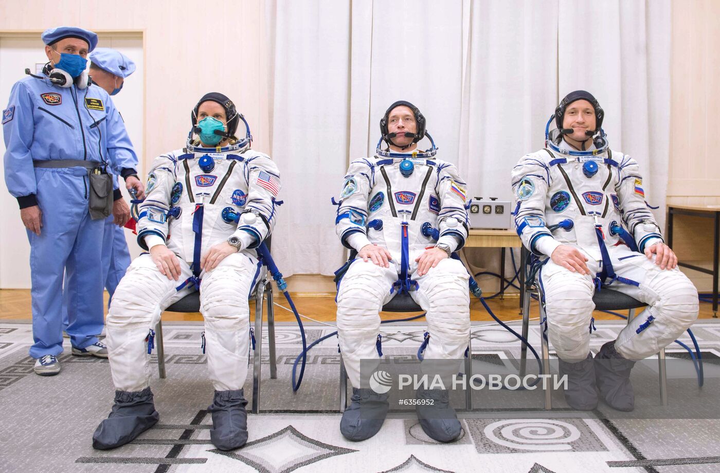 Запуск РН "Союз-2-1а" с кораблем "Союз МС-17" с космодрома Байконур 