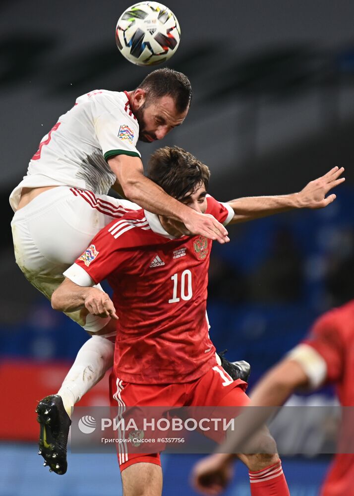 Футбол. Лига наций УЕФА. Матч Россия — Венгрия