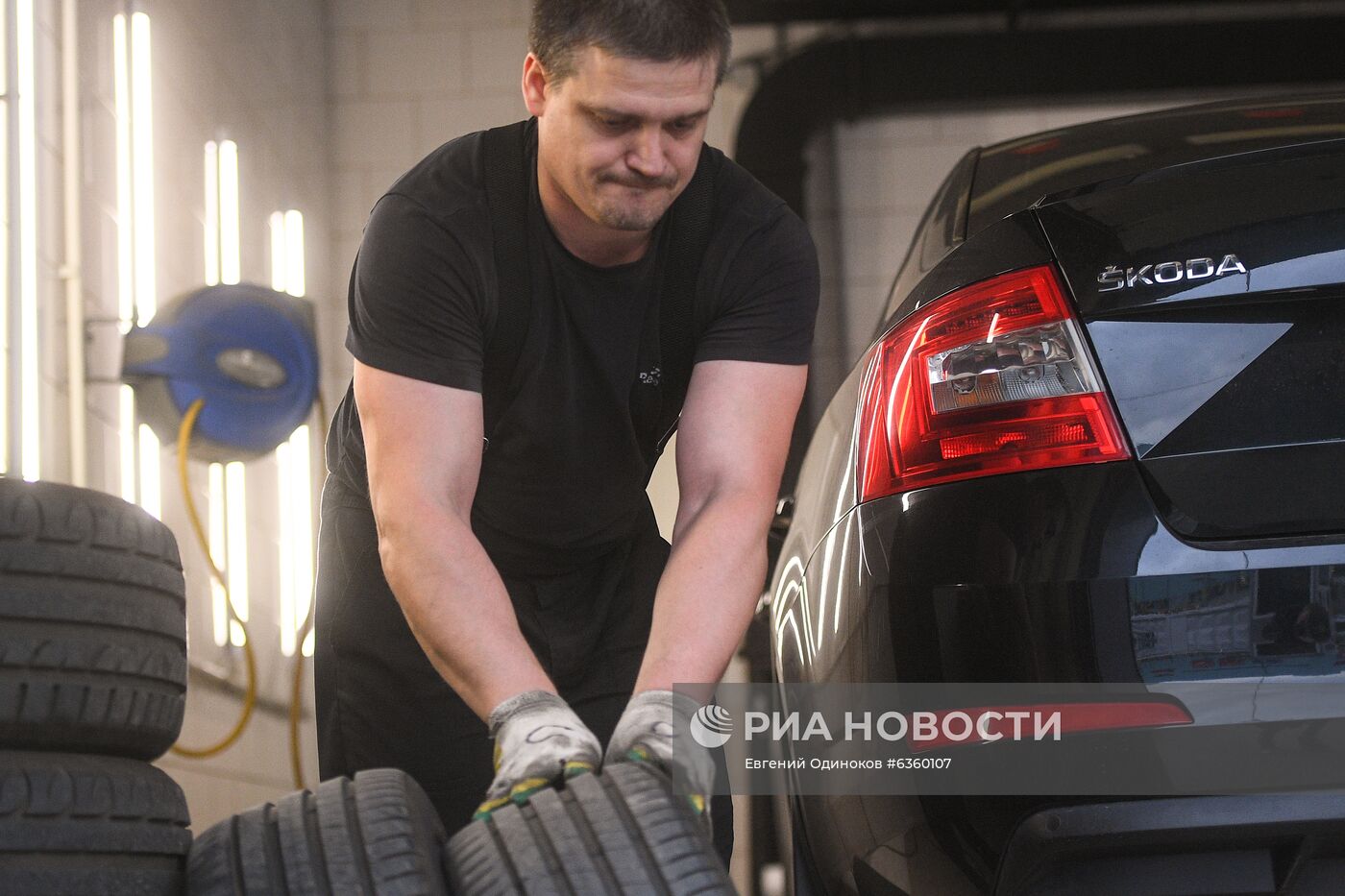 Начало шиномонтажного сезона в Москве