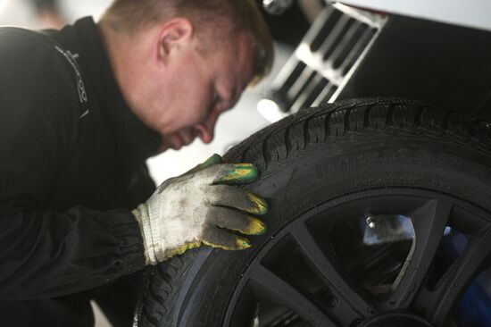 Начало шиномонтажного сезона в Москве