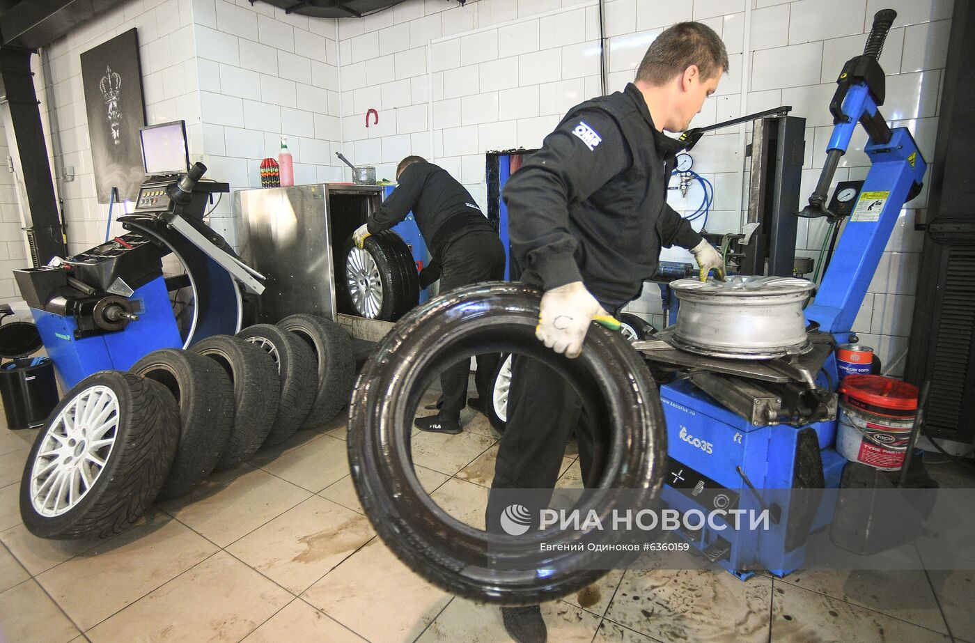 Начало шиномонтажного сезона в Москве