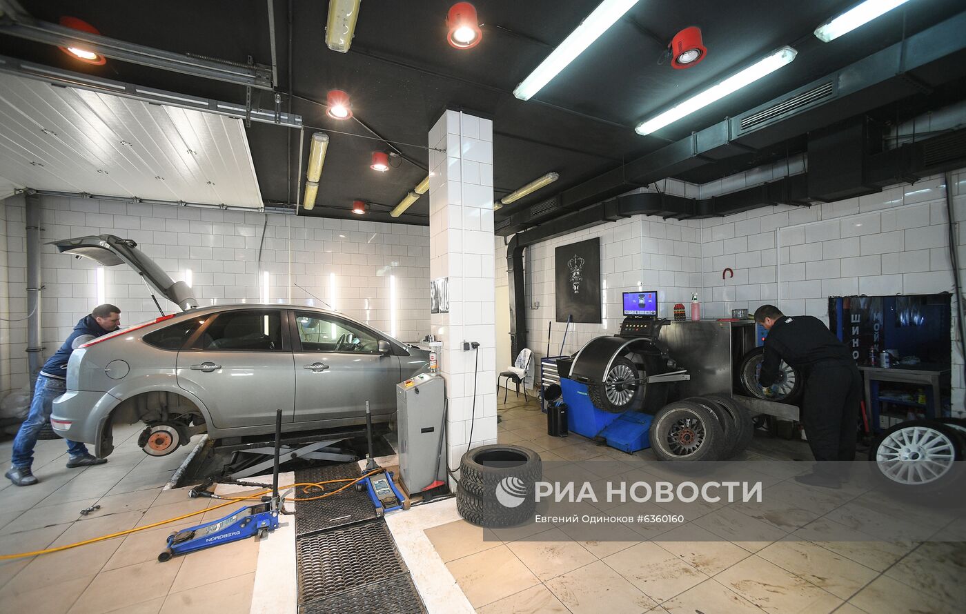 Начало шиномонтажного сезона в Москве
