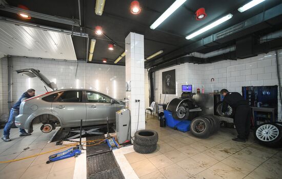 Начало шиномонтажного сезона в Москве