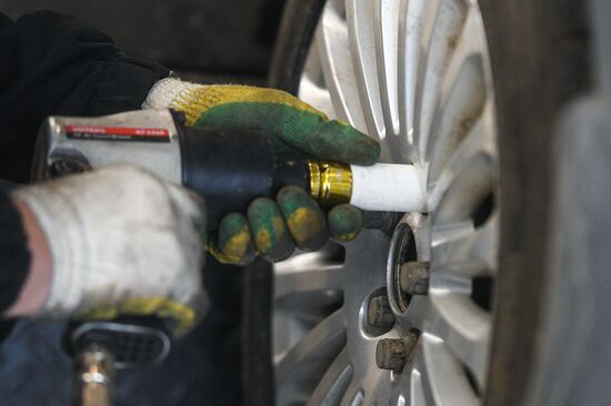 Начало шиномонтажного сезона в Москве