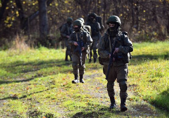 Учения разведчиков Таманской дивизии