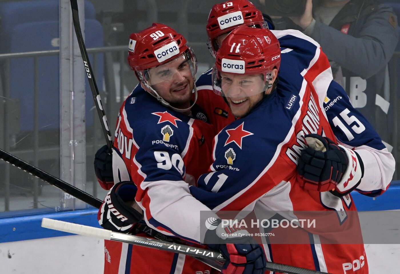 Хоккей. КХЛ. Матч ЦСКА - "Динамо" (Москва)