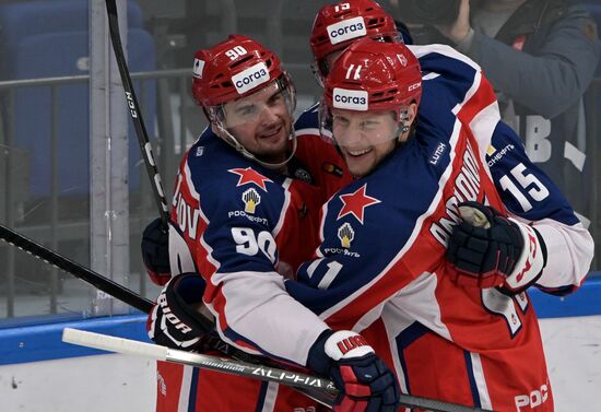 Хоккей. КХЛ. Матч ЦСКА - "Динамо" (Москва)