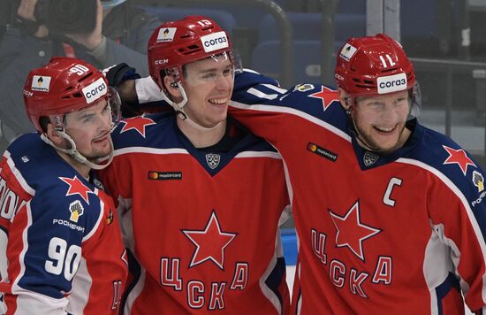 Хоккей. КХЛ. Матч ЦСКА - "Динамо" (Москва)