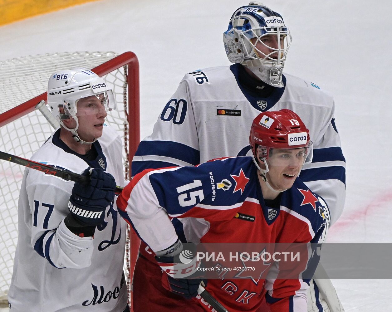 Хоккей. КХЛ. Матч ЦСКА - "Динамо" (Москва)