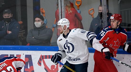 Хоккей. КХЛ. Матч ЦСКА - "Динамо" (Москва)