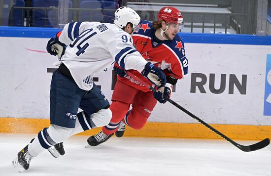 Хоккей. КХЛ. Матч ЦСКА - "Динамо" (Москва)