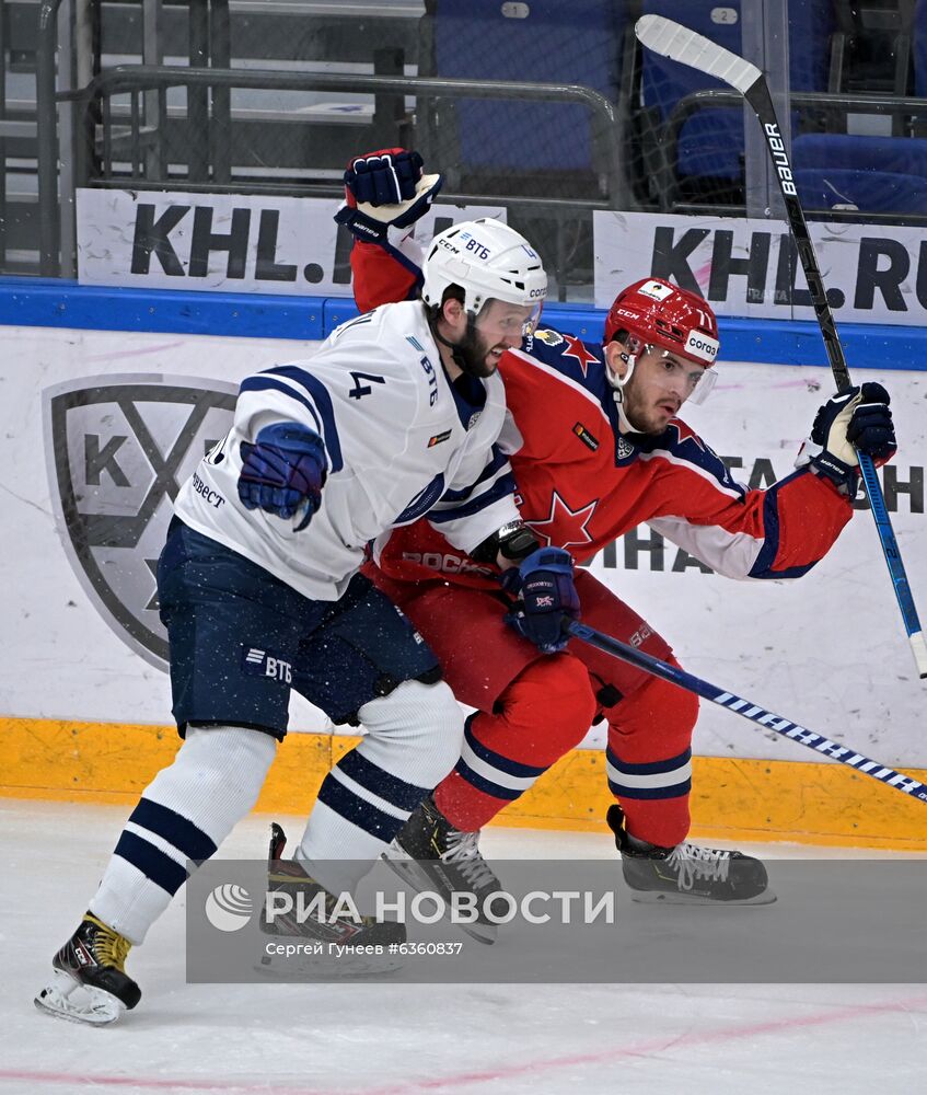 Хоккей. КХЛ. Матч ЦСКА - "Динамо" (Москва)