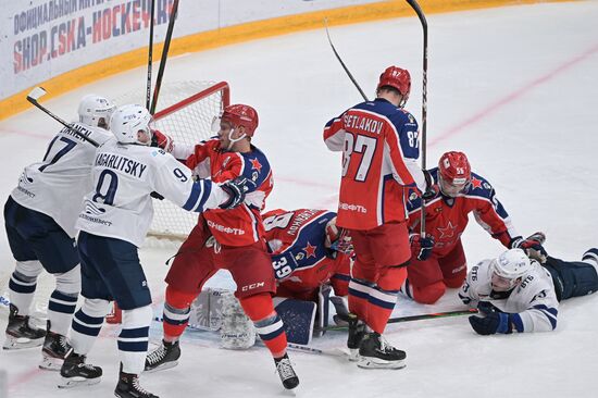 Хоккей. КХЛ. Матч ЦСКА - "Динамо" (Москва)