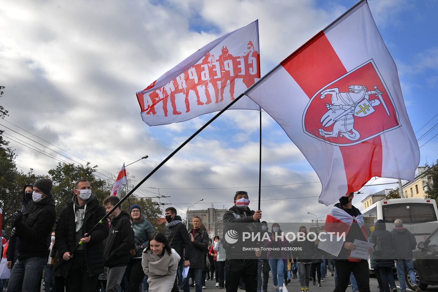 Акция протеста оппозиции в Минске