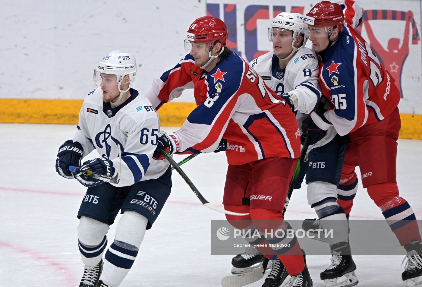 Хоккей. КХЛ. Матч ЦСКА - "Динамо" (Москва)