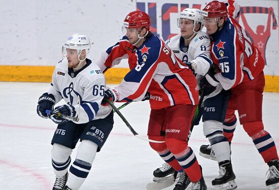 Хоккей. КХЛ. Матч ЦСКА - "Динамо" (Москва)