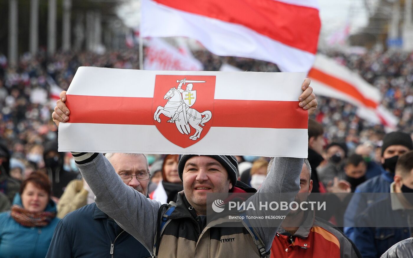 Акция протеста оппозиции в Минске