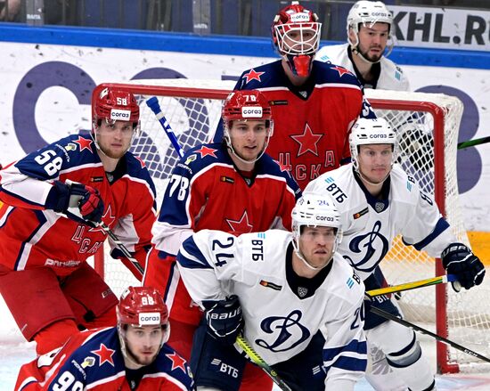 Хоккей. КХЛ. Матч ЦСКА - "Динамо" (Москва)