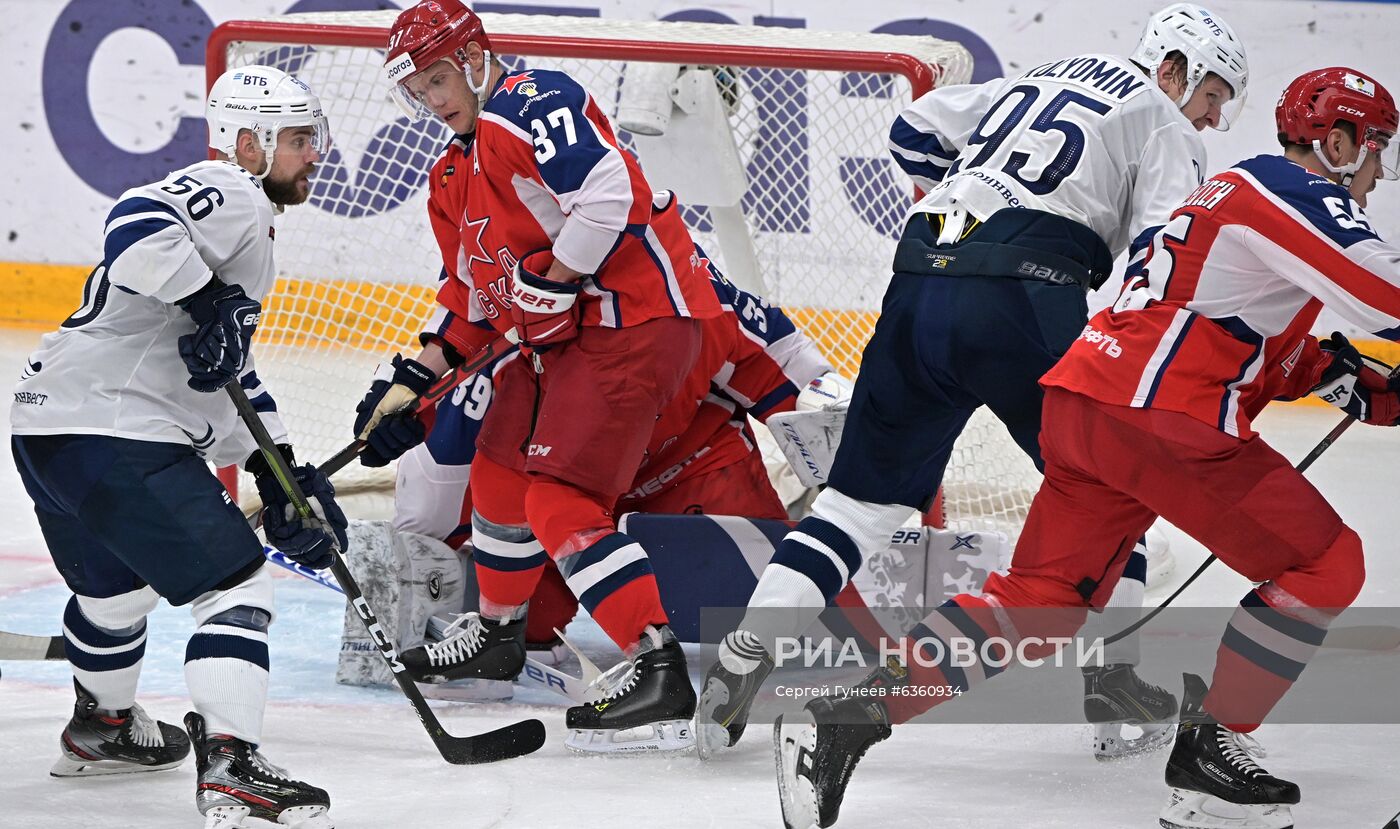 Хоккей. КХЛ. Матч ЦСКА - "Динамо" (Москва)