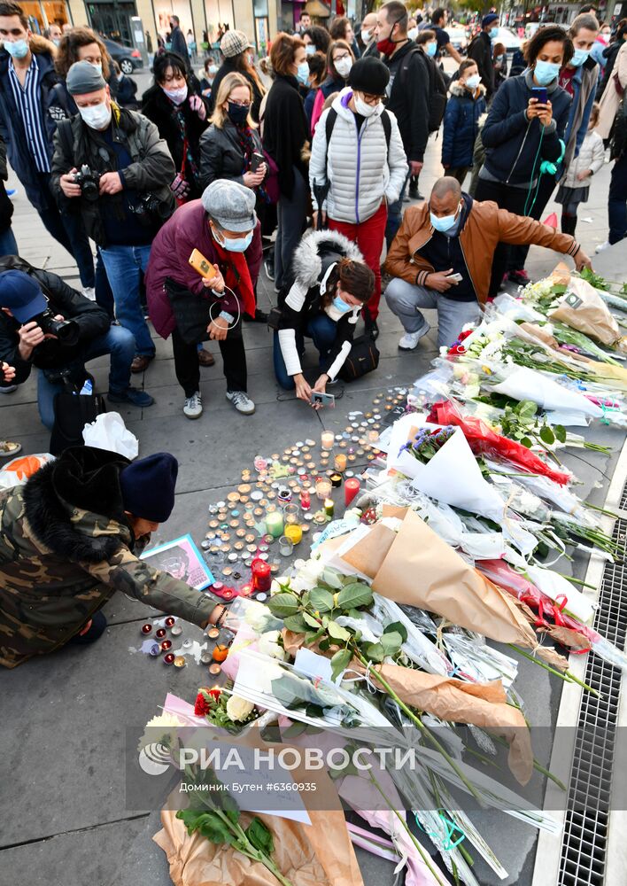 Акция памяти в Париже