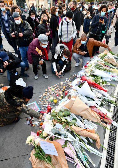 Акция памяти в Париже