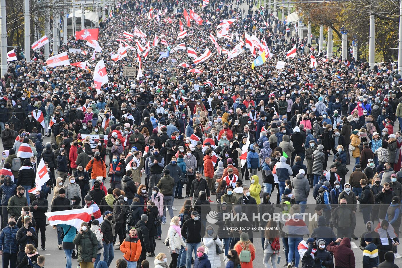 Акция протеста оппозиции в Минске