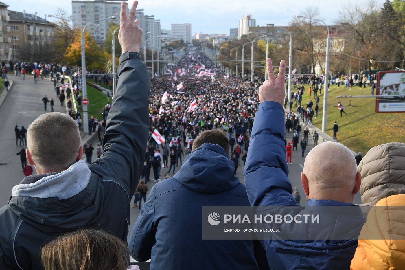 Акция протеста оппозиции в Минске