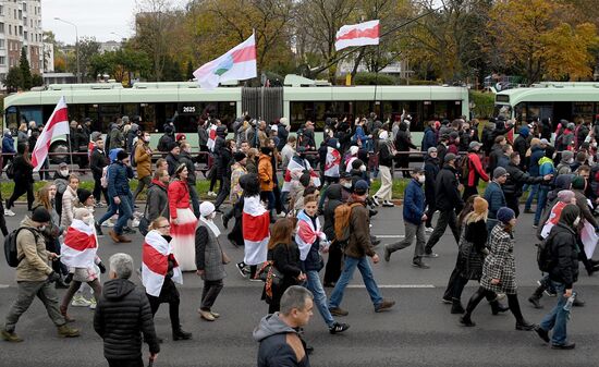 Акция протеста оппозиции в Минске