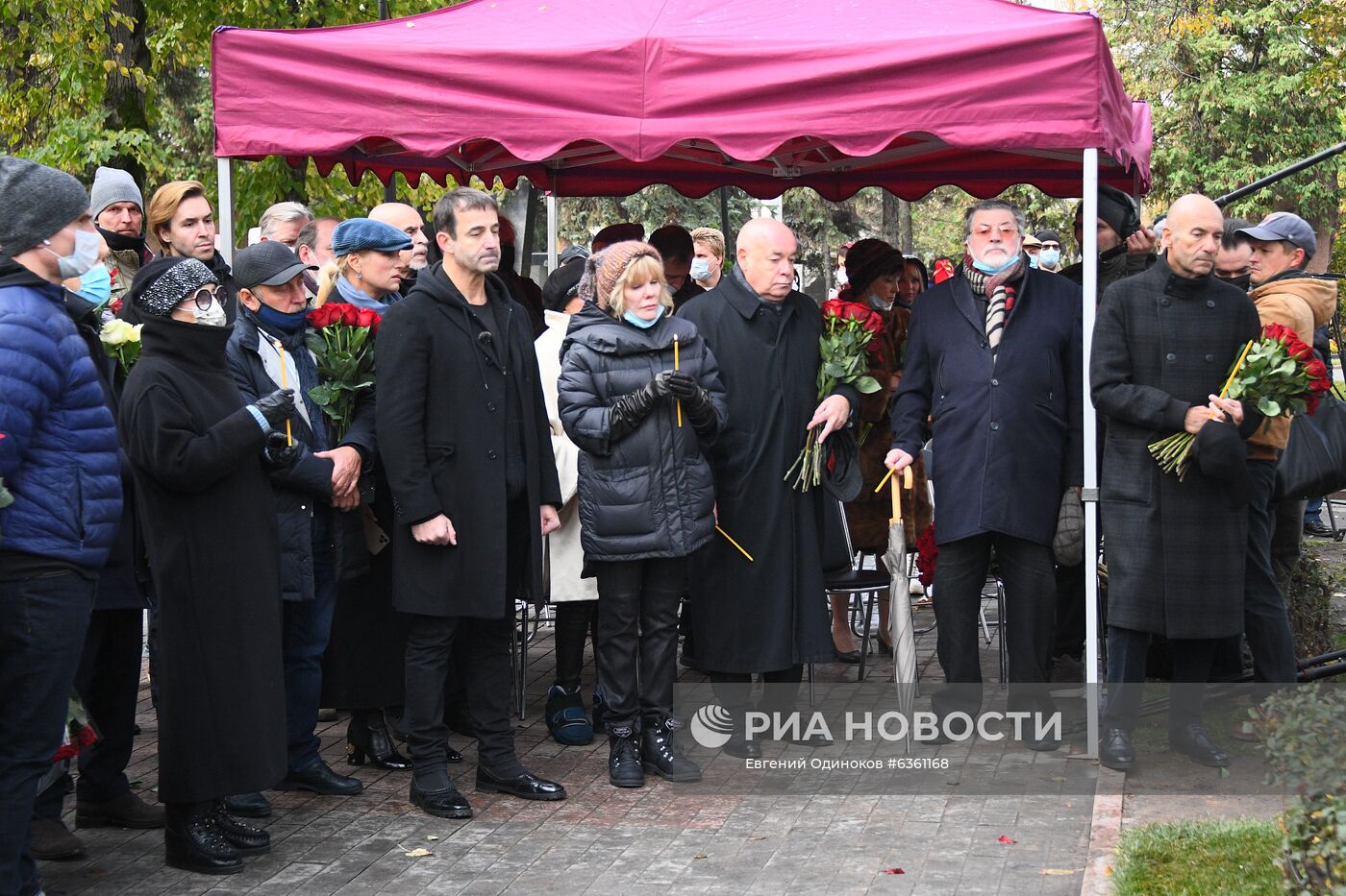 Открытие памятника М. Захарову на Новодевичьем кладбище