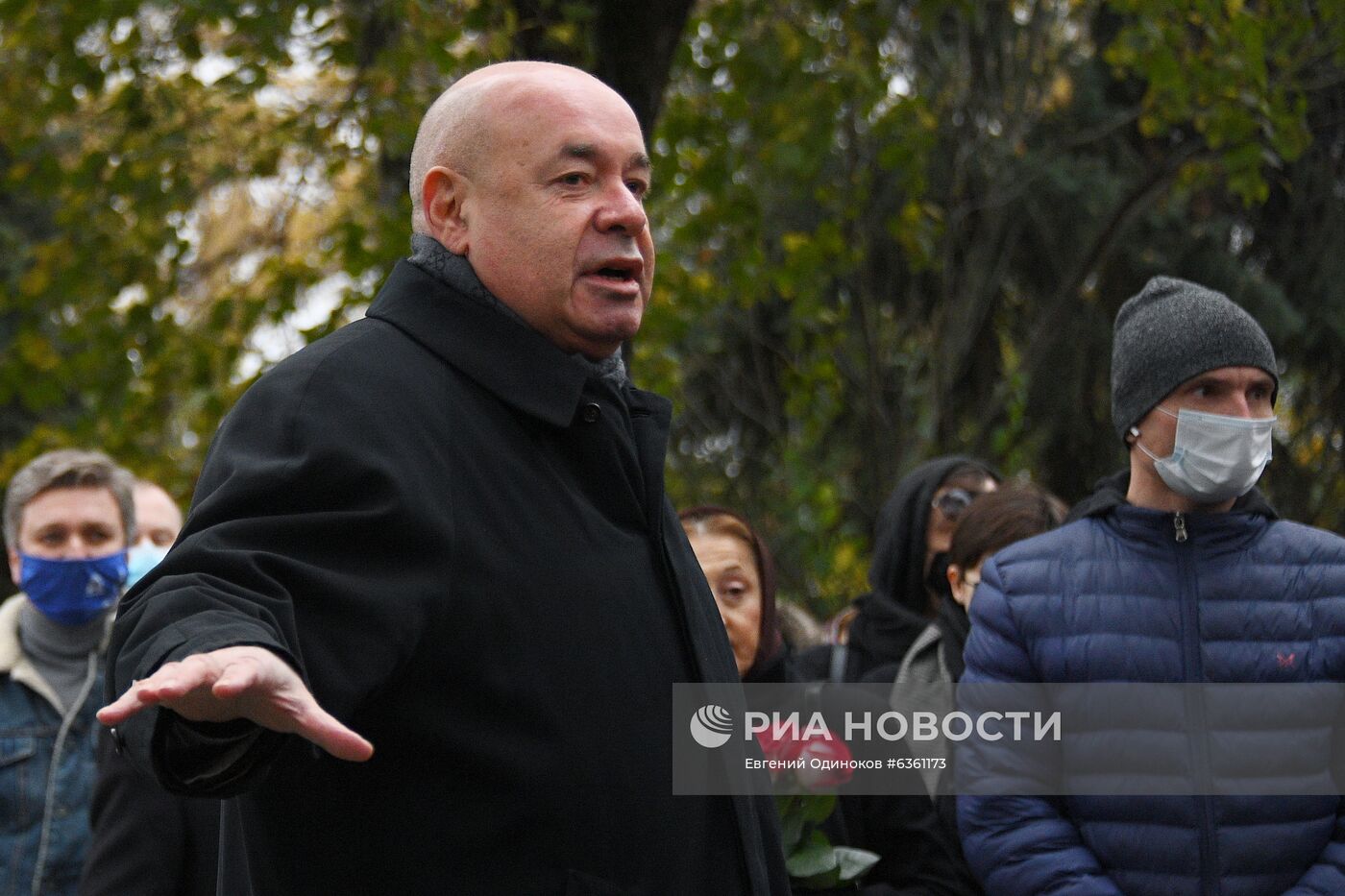 Открытие памятника М. Захарову на Новодевичьем кладбище