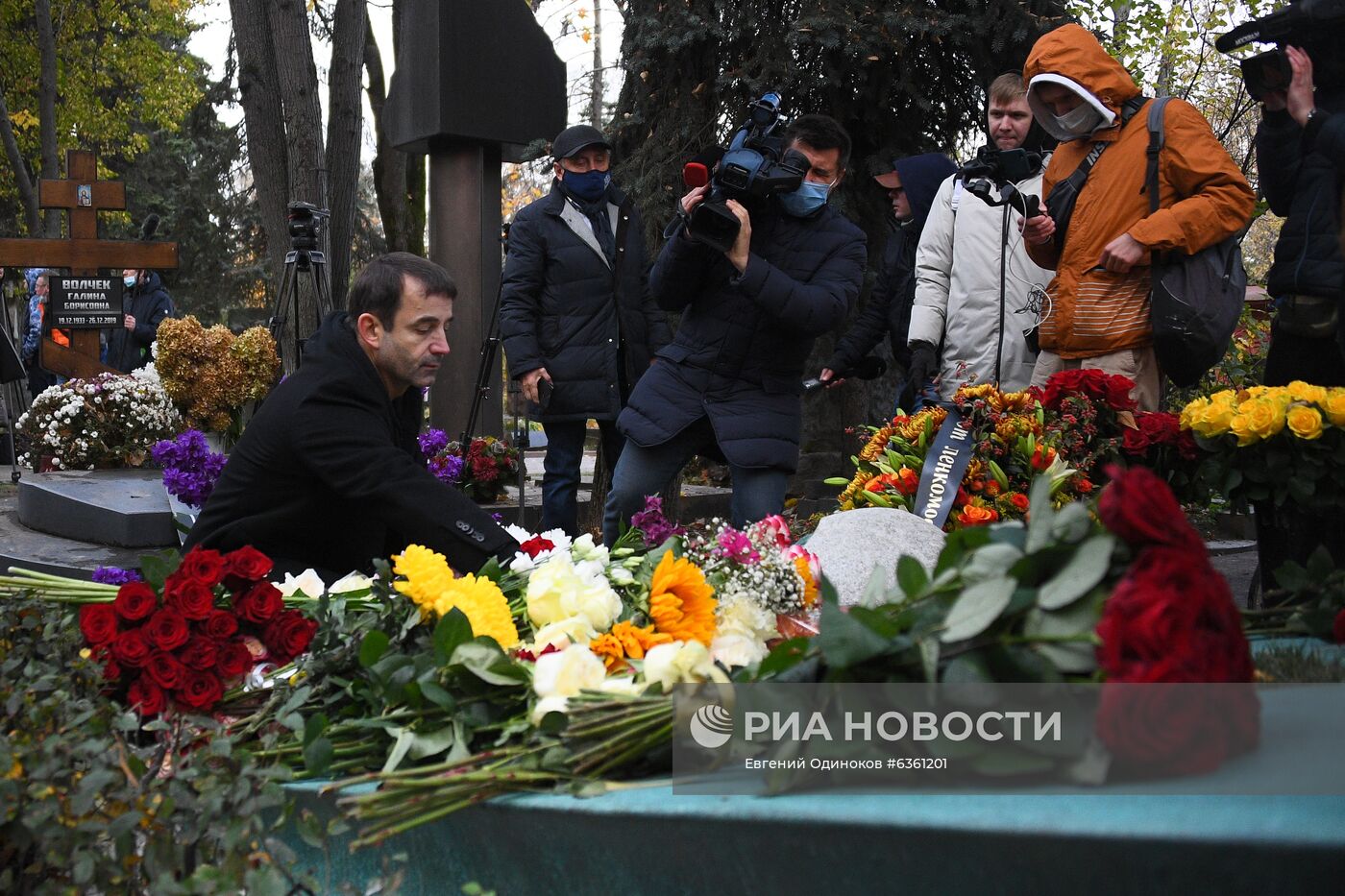 Открытие памятника М. Захарову на Новодевичьем кладбище